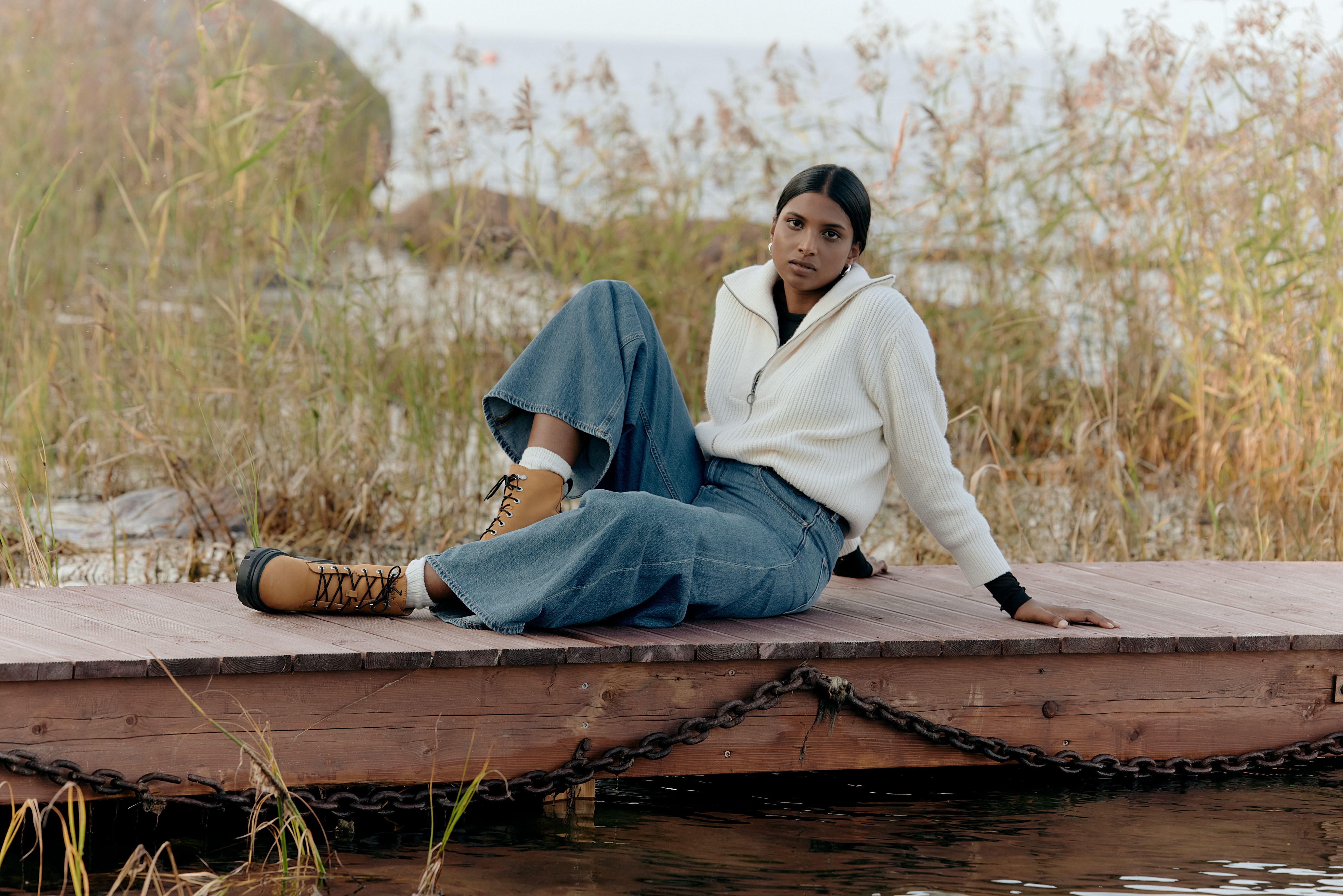 Mulher com um novo look elegante